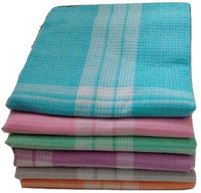 

Cotton Colors Cotton 2400 GSM Bath Towel Set(Pack of 6, Multicolor)