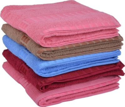 

Earth Ro System Cotton 2000 GSM Bath Towel(Pack of 5, Multicolor)
