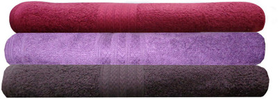 

India Furnish Cotton 450 GSM Bath Towel Set(Pack of 3, Multicolor)