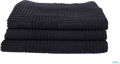 

Softweave Cotton 450 GSM Hand Towel Set(Pack of 3, Black)