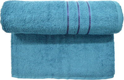 

Bombay Dyeing Cotton 400 GSM Bath Towel(Light Blue), Dark sky blue
