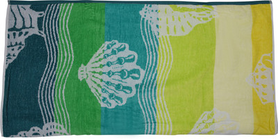 

Bombay Dyeing Cotton 500 GSM Beach Towel(Multicolor), Green;white;yellow