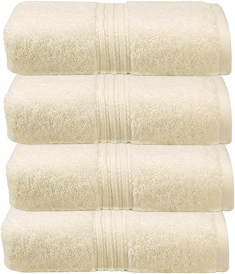 Juvenile Cotton 2000 GSM Bath, Hair, Sport Towel Set(Pack of 4, White)