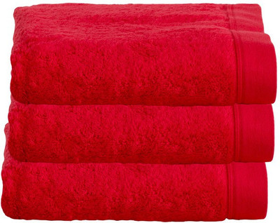 

Juvenile Cotton 2400 GSM Bath Towel(Pack of 3, Red)