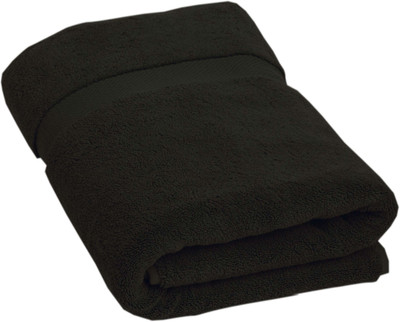 86% OFF on Gangotri Overseas Cotton Bath Towel(Black)