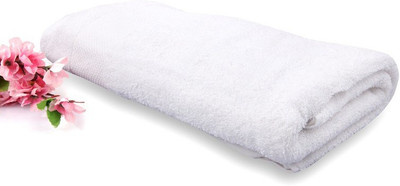 

Tangerine Cotton 450 GSM Bath Towel(White)