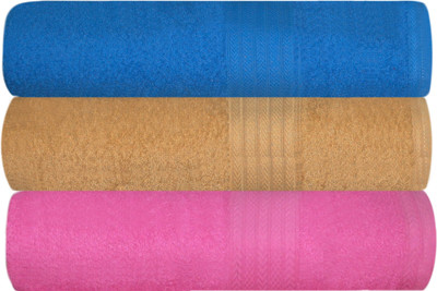 

Creative Terry Cotton 400 GSM Bath Towel(Pack of 3, Multicolor)