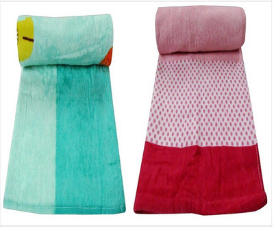 

Bombay Dyeing Cotton 400 GSM Bath Towel Set(Pack of 2, Green, Pink)
