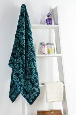 

Turkish Bath Cotton 410 GSM Bath Towel(Blue), Green
