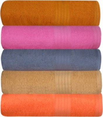 

Shopping Store Cotton 400 GSM Bath Towel(Pack of 5, Multicolor)