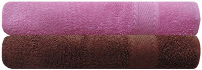 Akin Cotton 450 GSM Bath Towel(Pack of 2, Brown, Pink)