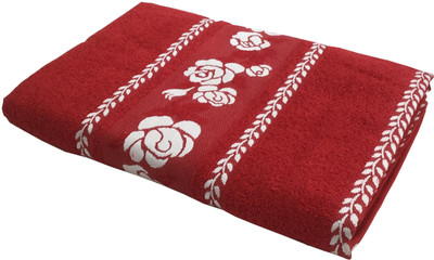 

Lushomes Cotton Terry 401 GSM Bath Towel(Red)