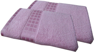 

YNA Cotton GSM Bath Towel Set(Pack of 2, Pink, Pink)