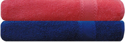 

Akin Cotton 450 GSM Bath Towel(Pack of 2, Blue, Peach)
