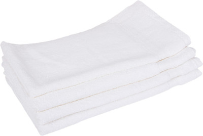 25% OFF on Indigo Hometex Blended Set of Towels(Pack of 4, White)