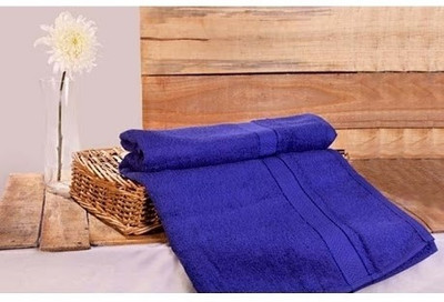 Trident Cotton GSM Bath Towel(Dark Blue)