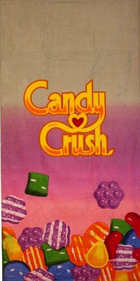 

Candy Crush Cotton 410 GSM Bath Towel(Pink)