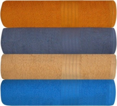 

Shopping Store Cotton 450 GSM Bath Towel(Pack of 4, Multicolor), Mulitc color