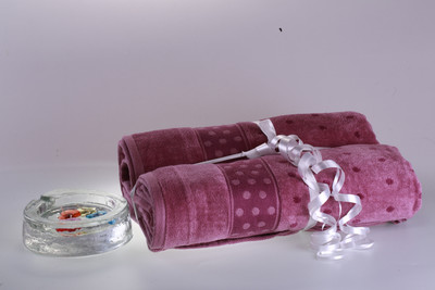 72% OFF on Eurospa Cotton Towel(Pack of 2, Purple)