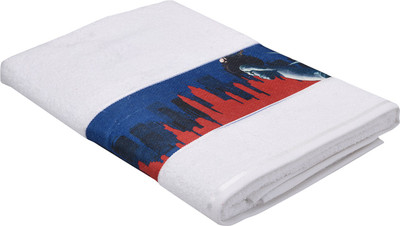 

Bombay Dyeing Cotton 650 GSM Bath Towel(Multicolor), Blue;white