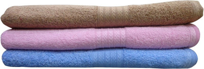 

India Furnish Cotton 450 GSM Bath Towel Set(Pack of 3, Multicolor)