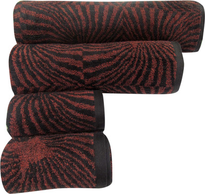 

Bombay Dyeing Cotton Bath & Hand Towel Set(Pack of 4, Brown)