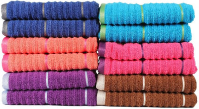 

Casa Copenhagen GSM Hand Towel(Pack of 12, Multicolor)