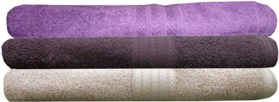

India Furnish Cotton 450 GSM Bath Towel Set(Pack of 3, Multicolor)