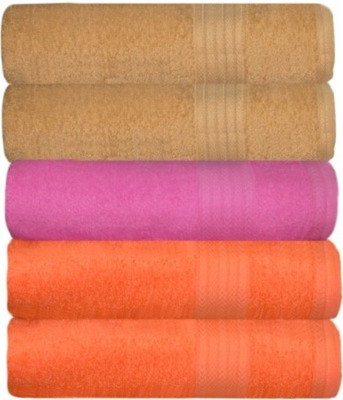 

Shopping Store Cotton 450 GSM Bath Towel(Pack of 5, Multicolor)