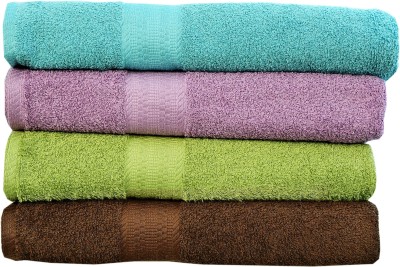 Rakshan Cotton 600 GSM Bath Towel Set(Pack of 4, Multicolor) at flipkart