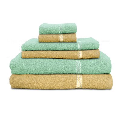 

Swiss Republic Cotton Bath, Hand & Face Towel Set(Pack of 6, Brown, Light Green), Light brown;light green