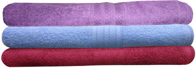 

India Furnish Cotton 450 GSM Bath Towel Set(Pack of 3, Multicolor)