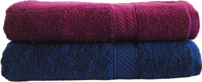 

Trident Cotton 400 GSM Bath Towel Set(Pack of 2, Blue, Pink)