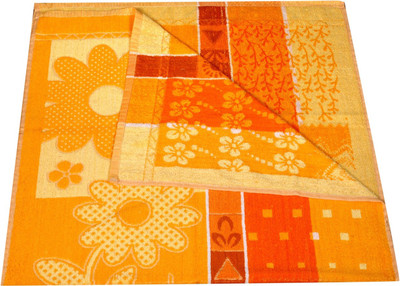 

Kundan Cotton 430 GSM Bath Towel(Orange, Yellow)