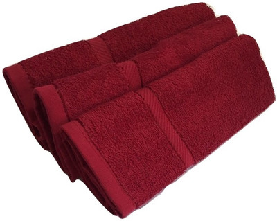 

Snuggle Cotton Terry 400 GSM Hand Towel Set(Pack of 3, Maroon)