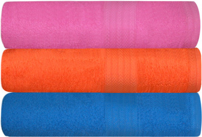 

Creative Terry Cotton 400 GSM Bath Towel(Pack of 3, Multicolor)