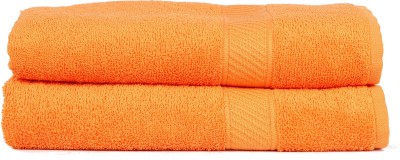 

Trident Cotton 400 GSM Bath Towel Set(Pack of 2, Orange)