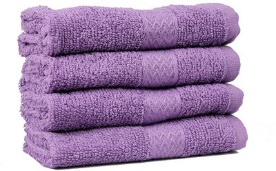 

Trident Cotton GSM Face Towel(Pack of 4, Lavender)
