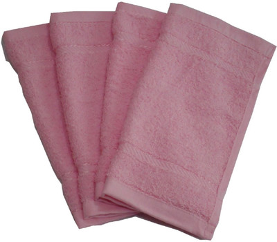 

Snuggle Cotton GSM Face Towel(Pack of 4, Pink)