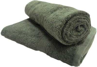 

Earth Ro System Cotton 350 GSM Bath Towel Set(Pack of 2, Green)