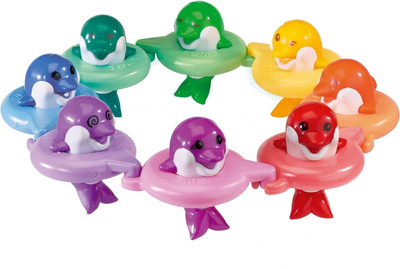 

Tomy Doh Re Me Dolphins Bath Toy(Multicolor)