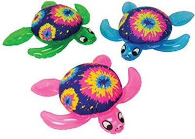 

US Toys Tie Dye Inflatable Sea Turtles Bath Toy(Multicolor)