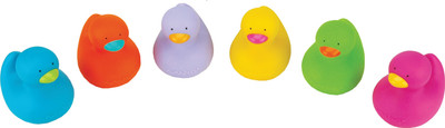 

K's Kids Colorful Bathing Duck 10 pcs Bath Toy(Multicolor)