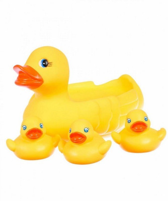 

Glitter Collection Baby Bath Duck Bath Toy(Yellow)