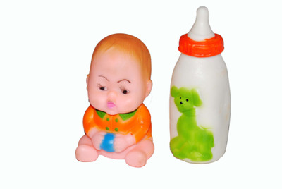 Origin Baby With Milk Bottle Bath Toy(Multicolor)