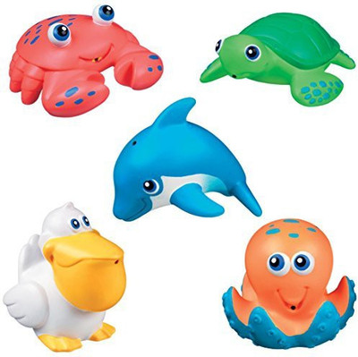 Munchkinz Five Sea Squirts Bath Toy(Multicolor)