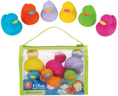 

Hamleys K's Kids Bathing Duck (Set of 6) Bath Toy(Multicolor)