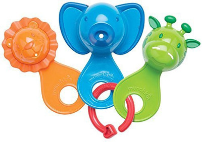 

Munchkinz Bath Toy, Safari Strainers Rattle(Multicolor)