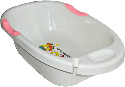 

Taaza Garam High Quality Imported 2 Position Newborn to Toddler Baby Bather Bath Tub(White)