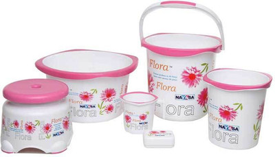 

Nayasa Plastic Bath Mug(Pink 20, 20, 1.5, 7)